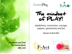 The mindset of PLAY!