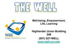 - The Well @ UCR