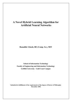 A Novel Hybrid Learning Algorithm for Artificial