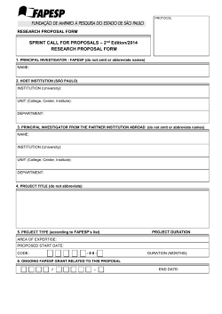 Research Proposal Form