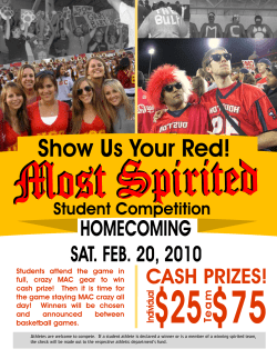 Students attend the game in full, crazy MAC gear to win cash prize