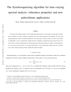 The Synchrosqueezing algorithm for time-varying spectral