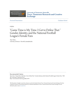"Game Time is My Time. I Get to Define That:" Gender, Identity, and