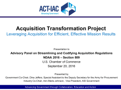 AcqTransformation Briefing to 809 Panel Final - ACT-IAC