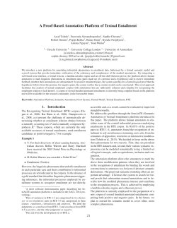 A Proof-Based Annotation Platform of Textual Entailment