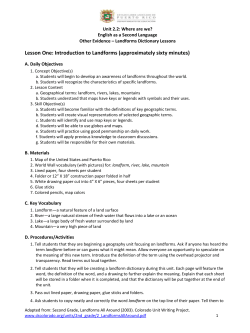 2.2 Other Evidence - Landforms Dictionary Lessons