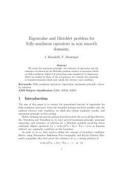 Eigenvalue and Dirichlet problem for fully