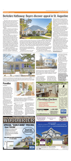 Berkshire Hathaway: Buyers discover appeal in St. Augustine