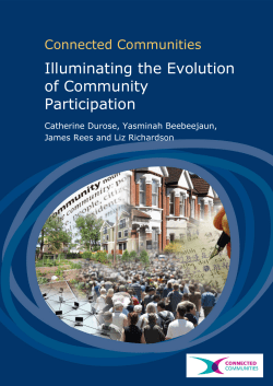 Illuminating the Evolution of Community Participation