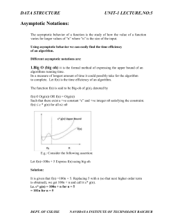 2. &Omega; notation (Big-Omega) - Navodaya Institute of Technology, Raichur