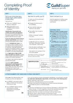 Completing Proof of Identity