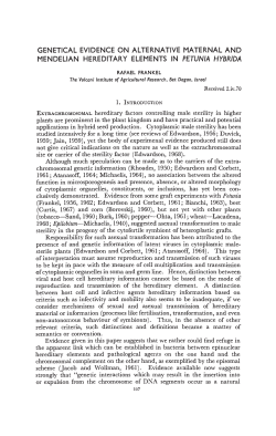 hereditary elements and pathological agents on the one