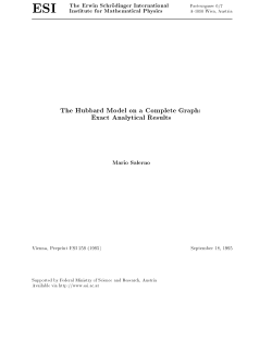 The Hubbard Model on a Complete Graph: Exact Analytical Results