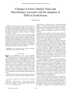 Changes in Firm`s Market Value and Discretionary Accruals with the