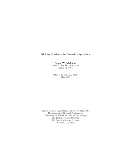 Niching Methods for Genetic Algorithms