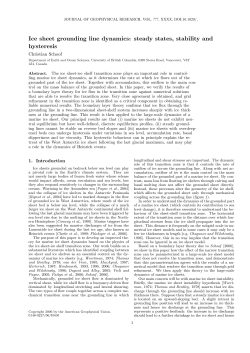 Ice sheet grounding line dynamics: steady