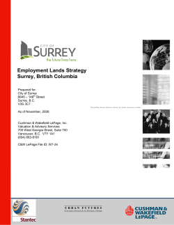 Employment Lands Strategy Surrey, British Columbia