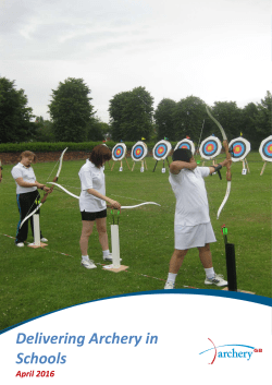 Delivering Archery in Schools