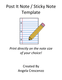 To print on multiple 3 x 3 post it notes, first print a