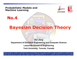 Bayesian Decision Theory