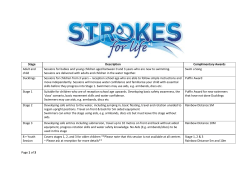 of 3 Stage Description Complimentary Awards Adult and child
