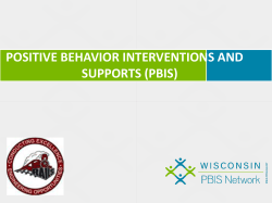 PBIS Parent Presentation - Spooner Area School District
