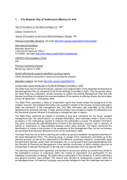 SOC - UNESCO World Heritage Centre