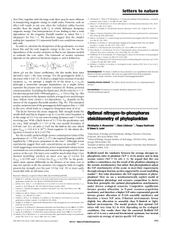 Optimal nitrogen-to-phosphorus stoichiometry of phytoplankton