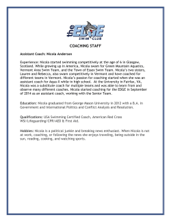 coaching staff - EDGE Swim Club