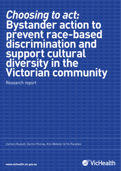 Choosing to act: Bystander action to prevent race-based