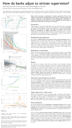 How do banks adjust to stricter supervision?