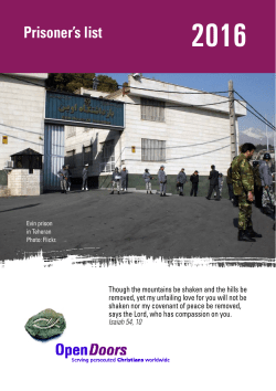 Prisoner`s list - Open Doors (Schweiz)