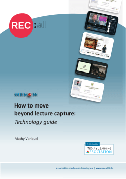 How to move beyond lecture capture: