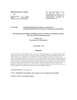 Determining the probability of banking system`s weakness in