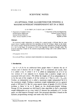 An optimal time algorithm for finding a maximum weight