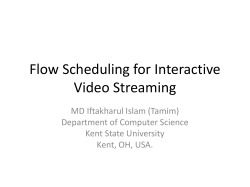 Congestion control for internet video - Computer Science