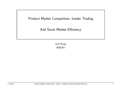 Presentation Slides for "Product Market Competition, Insider Trading