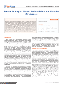 Prevent Strategies: Time to Re-Brand them and