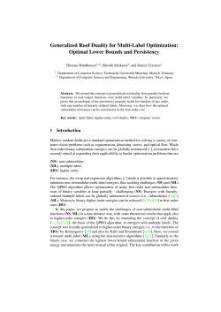 Generalized Roof Duality for Multi-Label Optimization