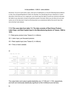In-Class Problems and Solutions 3-28-13