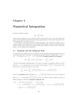 Numerical Integration