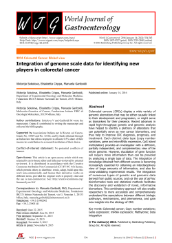Integration of genome scale data for identifying new players in