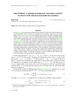 Open Problem: A (missing) boosting