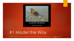 #1 Model the Way