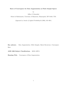 Rates of Convergence for Data Augmentation on