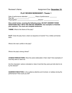 May 12th PLAY REVIEW WORKSHEET