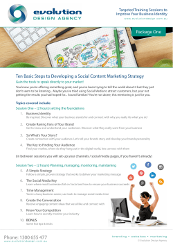 Developing a Social Content Marketing Strategy 2015