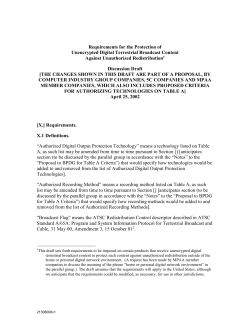 Where a Covered Product passes Unscreened Content or Marked