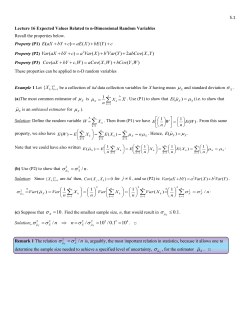 5.1 Lecture 16 Expected Values Related to n