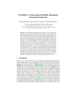 FEASIBLE: A Feature-Based SPARQL Benchmark